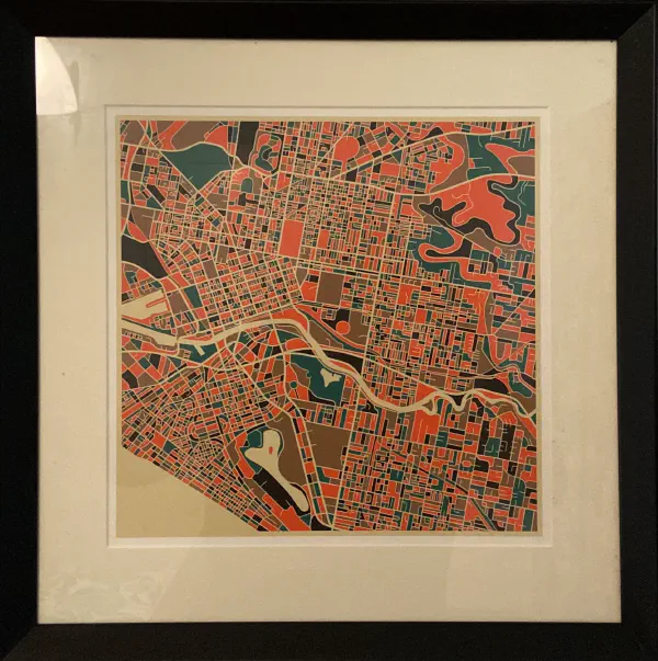 Modern Melbourne Map by Emma Stenhouse